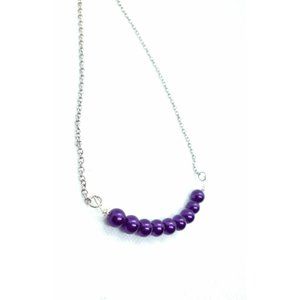 Purple pearl Necklace
